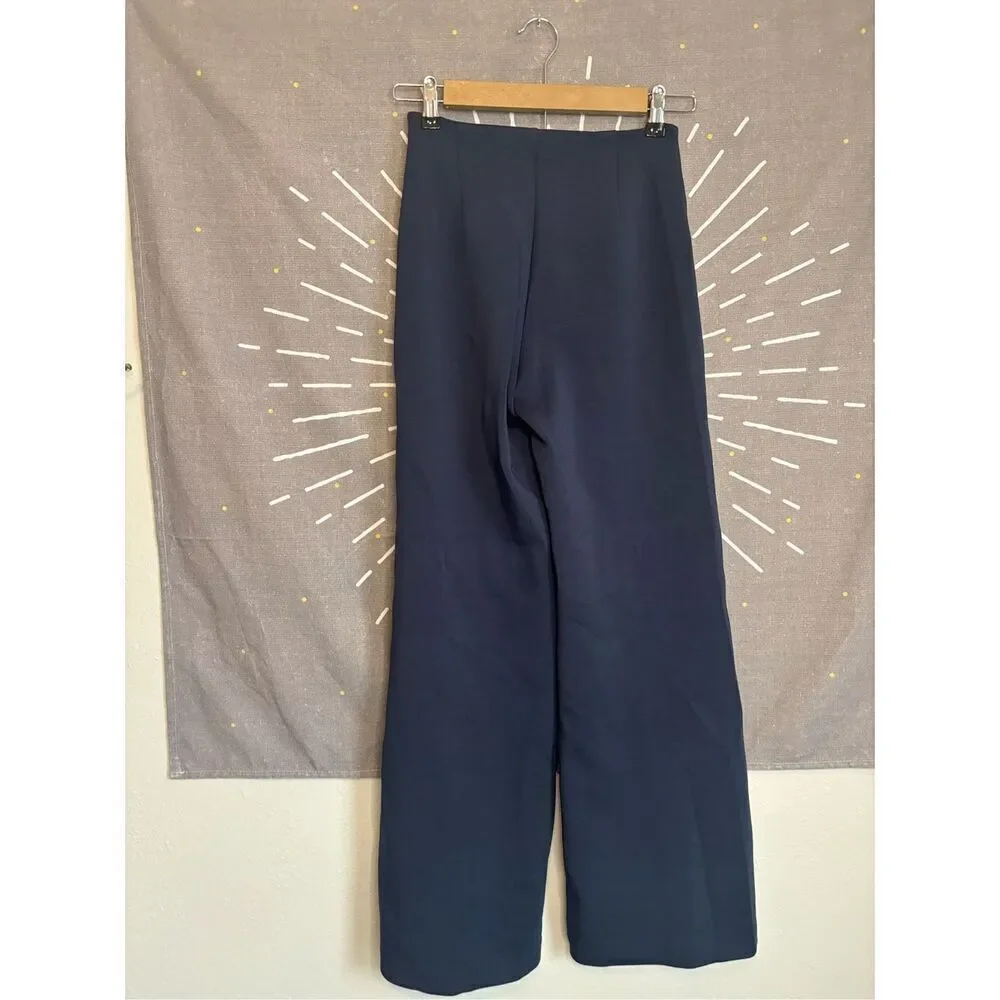 NWT Carbon38 Navy High Waisted Scuba Pant - Picture 9 of 10